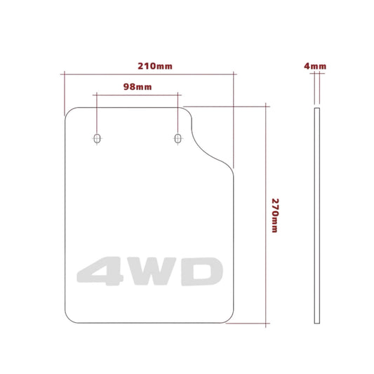 4WD Mud Flaps Black Kei Truck Garage Sydney Australia